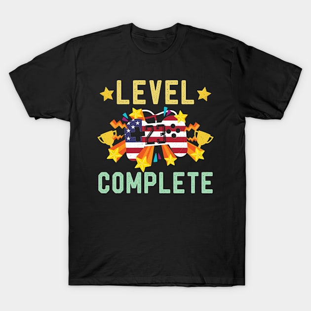 Level 23 Complete 4th Of July & Birthday Gift Vintage TShirt Celebrate 23th Wedding Present T-Shirt by kaza191